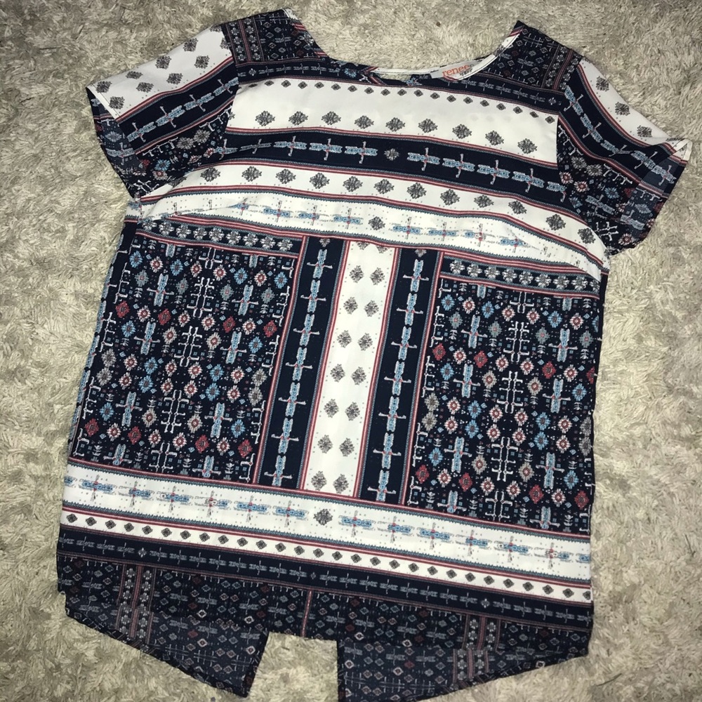 Patterned Renee Tee